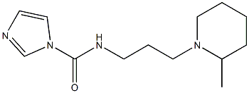 N-[3-(2-methylpiperidin-1-yl)propyl]-1H-imidazole-1-carboxamide Struktur