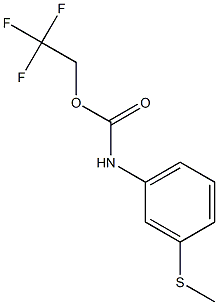 2,2,2-trifluoroethyl 3-(methylthio)phenylcarbamate Struktur