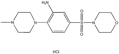 2-(4-methylpiperazin-1-yl)-5-(morpholin-4-ylsulfonyl)aniline hydrochloride Struktur