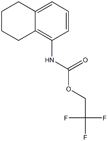 2,2,2-trifluoroethyl 5,6,7,8-tetrahydronaphthalen-1-ylcarbamate Struktur