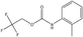 2,2,2-trifluoroethyl 2-methylphenylcarbamate Struktur