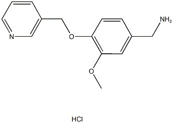 1-[3-methoxy-4-(pyridin-3-ylmethoxy)phenyl]methanamine hydrochloride Struktur