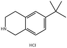 6-tert-butyl-1,2,3,4-tetrahydroisoquinoline hydrochloride Struktur