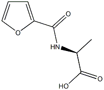 (2S)-2-(2-furoylamino)propanoic acid Struktur