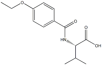 (2S)-2-[(4-ethoxybenzoyl)amino]-3-methylbutanoic acid Struktur