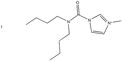 1-[(dibutylamino)carbonyl]-3-methyl-1H-imidazol-3-ium iodide Struktur