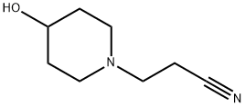 3-(4-hydroxypiperidin-1-yl)propanenitrile Struktur