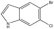 5-bromo-6-chloro-1H-indole Struktur