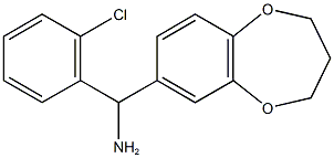 (2-chlorophenyl)(3,4-dihydro-2H-1,5-benzodioxepin-7-yl)methanamine Struktur