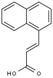 (2E)-3-(naphthalen-1-yl)prop-2-enoic acid Struktur