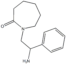 1-(2-amino-2-phenylethyl)azepan-2-one Struktur