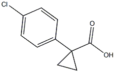 1-(4-chlorophenyl)cyclopropane-1-carboxylic acid Struktur