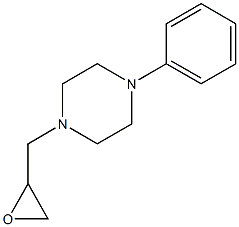 1-(oxiran-2-ylmethyl)-4-phenylpiperazine Struktur