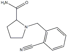 1-[(2-cyanophenyl)methyl]pyrrolidine-2-carboxamide Struktur