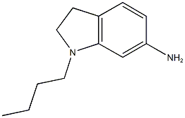 1-butyl-2,3-dihydro-1H-indol-6-amine Struktur