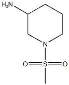 1-methanesulfonylpiperidin-3-amine Struktur