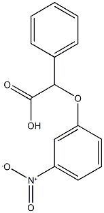 2-(3-nitrophenoxy)-2-phenylacetic acid Struktur