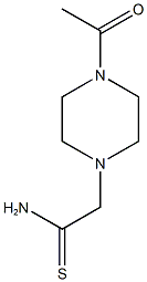 2-(4-acetylpiperazin-1-yl)ethanethioamide Struktur