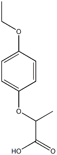 2-(4-ethoxyphenoxy)propanoic acid Struktur