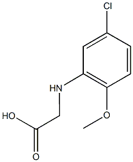 2-[(5-chloro-2-methoxyphenyl)amino]acetic acid Struktur