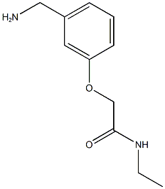 2-[3-(aminomethyl)phenoxy]-N-ethylacetamide Struktur