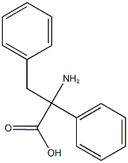 2-amino-2,3-diphenylpropanoic acid Struktur