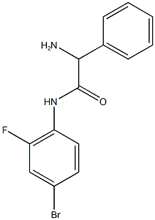 2-amino-N-(4-bromo-2-fluorophenyl)-2-phenylacetamide Struktur