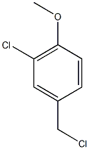 2-chloro-4-(chloromethyl)-1-methoxybenzene Struktur