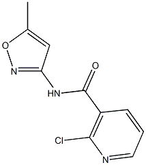 2-chloro-N-(5-methyl-1,2-oxazol-3-yl)pyridine-3-carboxamide Struktur