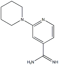 2-piperidin-1-ylpyridine-4-carboximidamide Struktur