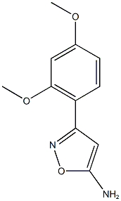 3-(2,4-dimethoxyphenyl)-1,2-oxazol-5-amine Struktur