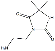 3-(2-aminoethyl)-5,5-dimethylimidazolidine-2,4-dione Struktur