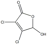 3,4-dichloro-5-hydroxy-2,5-dihydrofuran-2-one Struktur