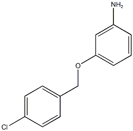 3-[(4-chlorophenyl)methoxy]aniline Struktur