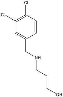 3-{[(3,4-dichlorophenyl)methyl]amino}propan-1-ol Struktur