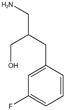 3-amino-2-[(3-fluorophenyl)methyl]propan-1-ol Struktur