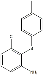 3-chloro-2-[(4-methylphenyl)sulfanyl]aniline Struktur