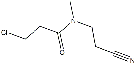 3-chloro-N-(2-cyanoethyl)-N-methylpropanamide Struktur