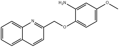 5-methoxy-2-(quinolin-2-ylmethoxy)aniline Struktur