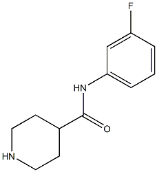 N-(3-fluorophenyl)piperidine-4-carboxamide Struktur