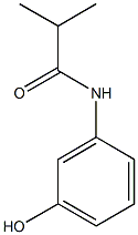 N-(3-hydroxyphenyl)-2-methylpropanamide Struktur