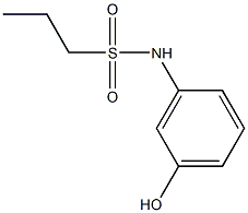 N-(3-hydroxyphenyl)propane-1-sulfonamide Struktur