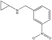 N-[(3-nitrophenyl)methyl]cyclopropanamine Struktur