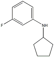 N-cyclopentyl-3-fluoroaniline Struktur