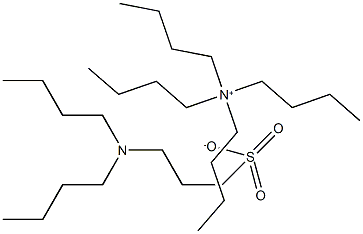 Tetrabutylammonium 3-(di-n-butylamino)propane sulfonate Struktur