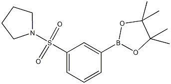 3-(Pyrrolidin-1-ylsulfonyl)phenylboronic acid pinacol ester Struktur