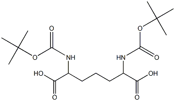 Di-Boc-2,6-diaminoheptanedioic acid (mixture of isomers)
 Struktur