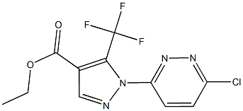 ETHYL 1-(6-CHLOROPYRIDAZIN-3-YL)-5-(TRIFLUOROMETHYL)-1H-PYRAZOLE-4-CARBOXYLATE Struktur