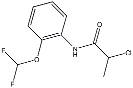 2-CHLORO-N-[2-(DIFLUOROMETHOXY)PHENYL]PROPANAMIDE Struktur