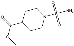 METHYL 1-(AMINOSULFONYL)PIPERIDINE-4-CARBOXYLATE Struktur